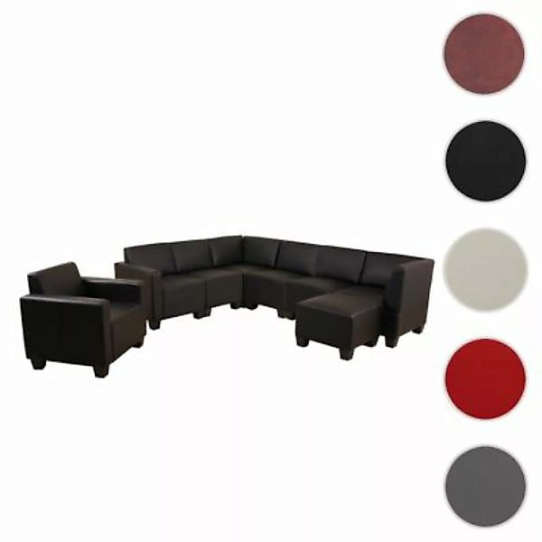 HWC Mendler Modular Sofa-System 6-1-1 schwarz günstig online kaufen