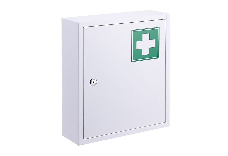 relaxdays Medizinschrank Abschließbarer Medizinschrank mit Kreuz grün günstig online kaufen