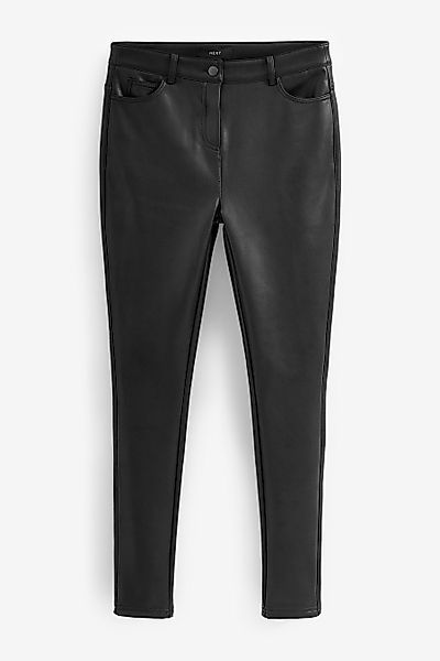 Next Lederimitathose Kunstleder-Leggings aus Polyurethan, Kurzgröße günstig online kaufen