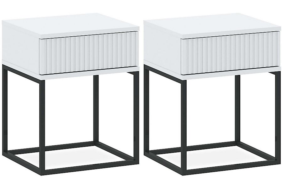 KONSIMO® Nachttisch RECTUS Nachtschrank, Modern, hergestellt in der EU (2-S günstig online kaufen