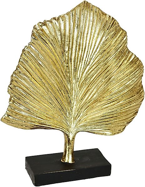 I.GE.A. Dekofigur Ginkgo Blatt Statue (1 St), Ornamente Skulptur Dekoration günstig online kaufen