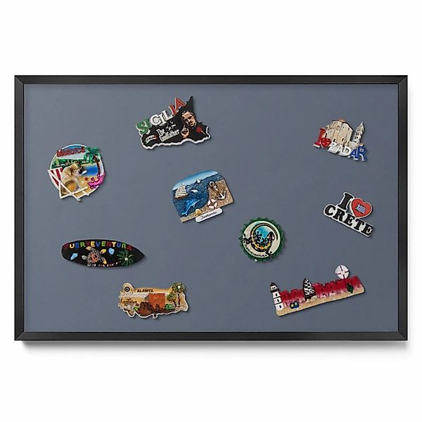 Tulup Magnettafel Dekoratives Magnetboard aus Metall Kühle Graue Farbe 60x4 günstig online kaufen