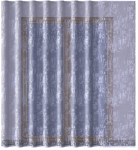 QBTEXTIL Gardine MARMOR, halbtransparent, Jacquard-Stoff, 1 günstig online kaufen