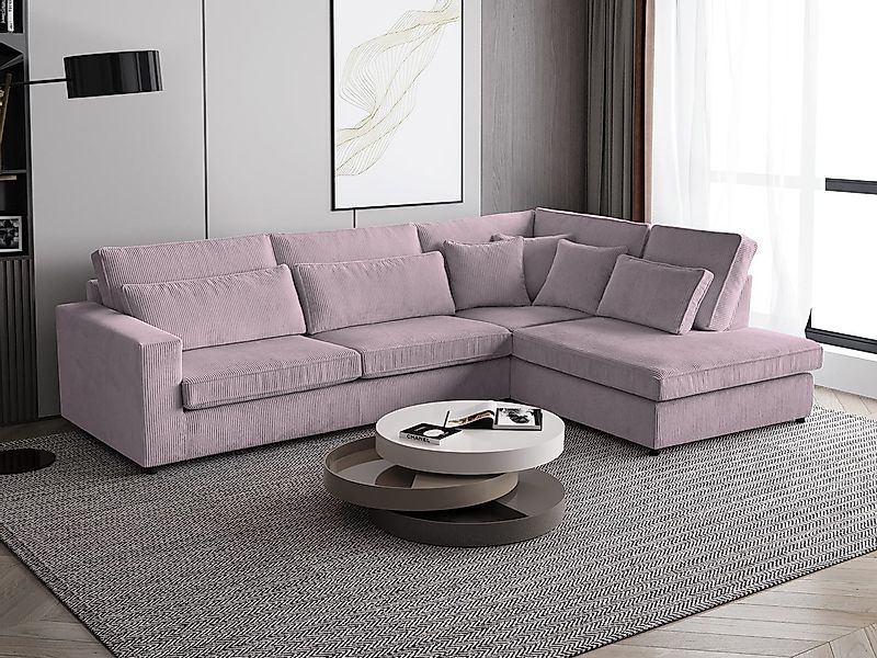 Beautysofa Ecksofa mit dekorativen Kissen PARMA, günstig online kaufen