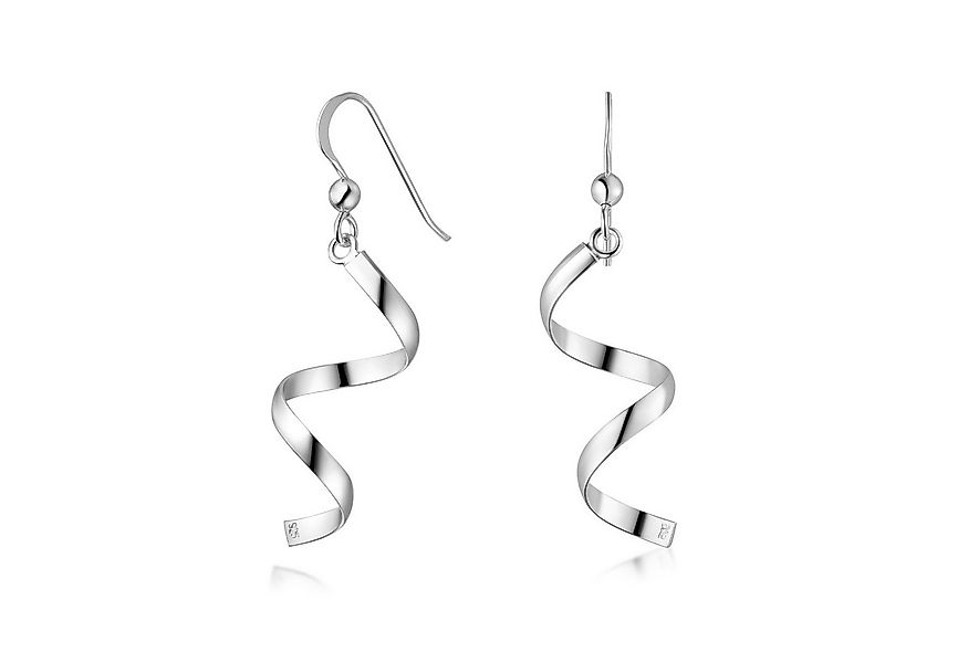 Materia Paar Ohrhänger Damen Silber Spirale lang 50mm SO-117, 925 Sterling günstig online kaufen