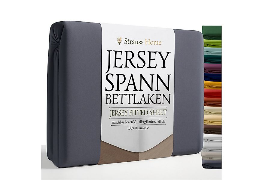 Strauss Home Spannbettlaken Premium, Gummizug: Rundumgummi, 150gr/m2 Premiu günstig online kaufen
