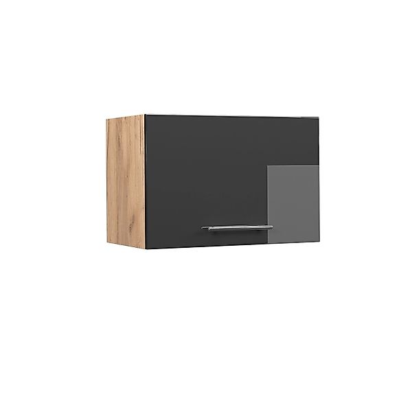 Vicco Hängeschrank Fame-Line Anthrazit Hochglanz/Goldkraft Eiche 60 cm Flac günstig online kaufen