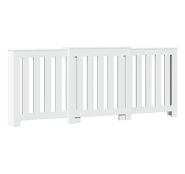 vidaXL Heizungsverkleidung Heizkörperverkleidung Weiß 205x21,5x83,5 cm Span günstig online kaufen