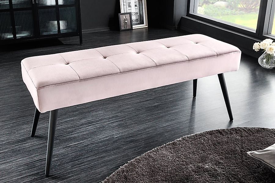 riess-ambiente Sitzbank BOUTIQUE 100cm rosa (Einzelartikel, 1-St), Wohnzimm günstig online kaufen