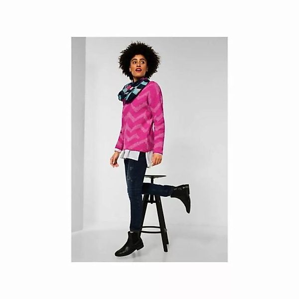 STREET ONE Sweatshirt pink regular fit (1-tlg) günstig online kaufen