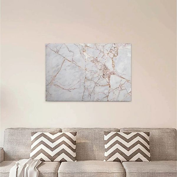 A.S. Création Leinwandbild "Grey Light Marble", Kunst-Marmor-Kinder, (1 St. günstig online kaufen