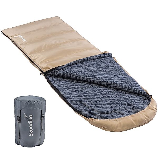 Skandika Deckenschlafsack Dundee Flanell-Baumwolle, koppelbar, Innentasche günstig online kaufen