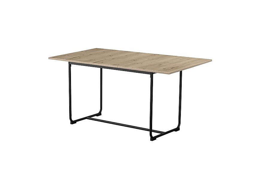 B&D home Esstisch LIO, Metallgestell schwarz oder weiß, ausziehbar, 4-6 Per günstig online kaufen