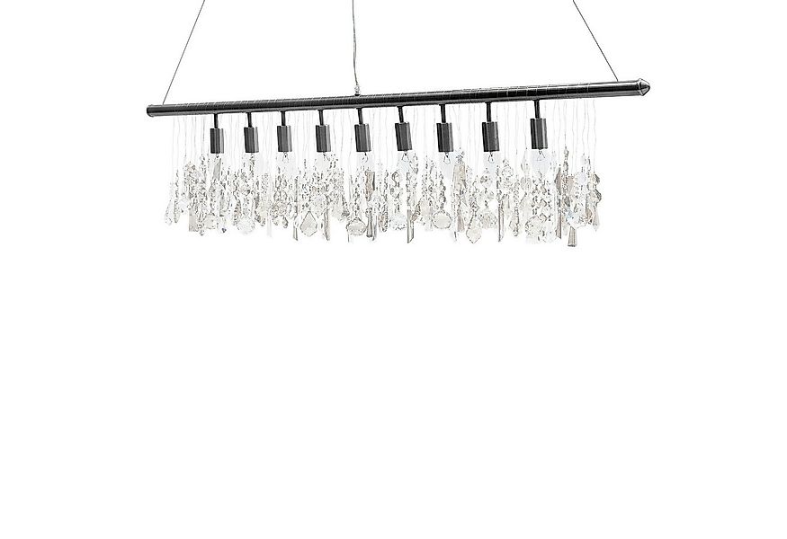 riess-ambiente Hängeleuchte DIAMONDS XL 120cm silber / transparent, ohne Le günstig online kaufen