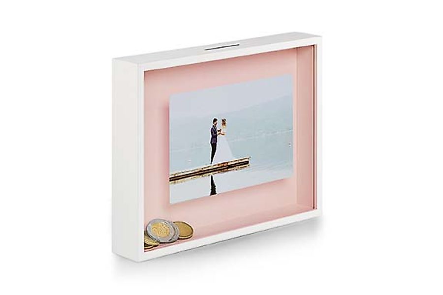 Bilderrahmen Spardose - Einzigartige Geschenkidee für die Hochzeit günstig online kaufen