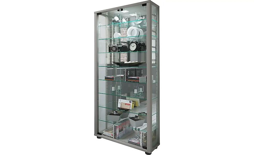 Vitrine  Lumo ¦ silber ¦ Maße (cm): B: 59 H: 114,8 T: 18.0 Schränke > Vitri günstig online kaufen