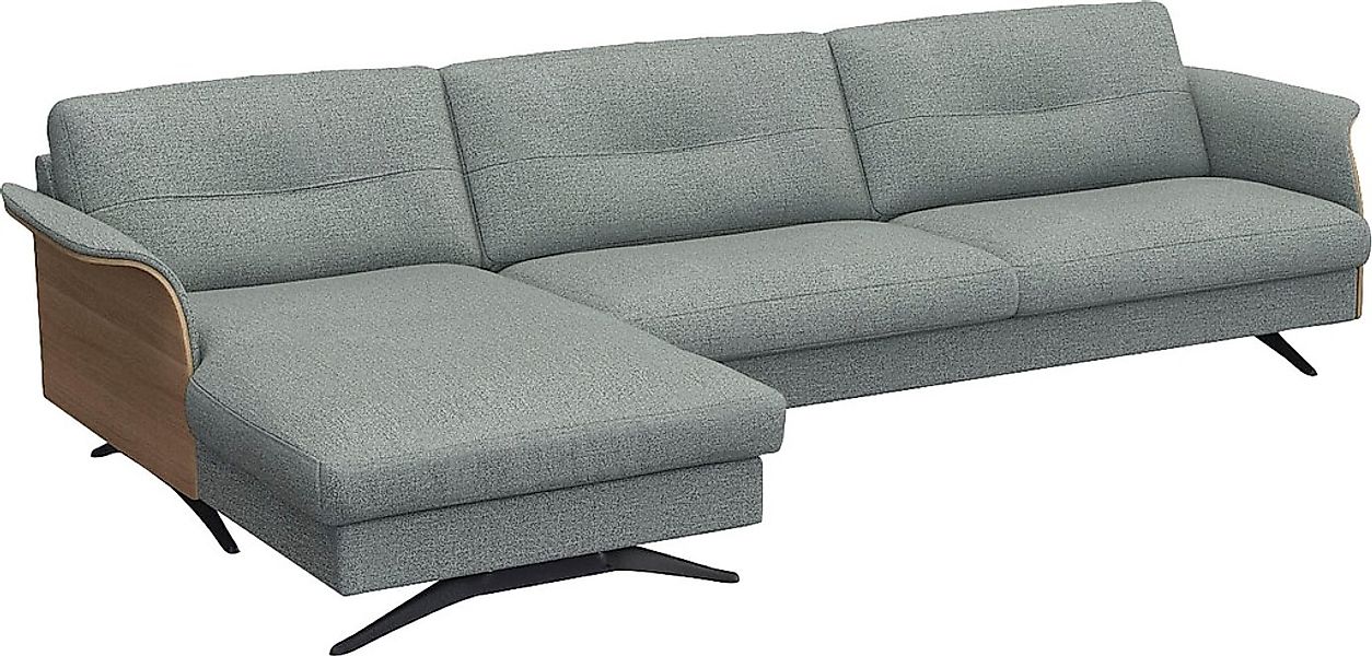 FLEXLUX Ecksofa "Glow, super bequem durch hochwertigem Sitzaufbau mit Feder günstig online kaufen