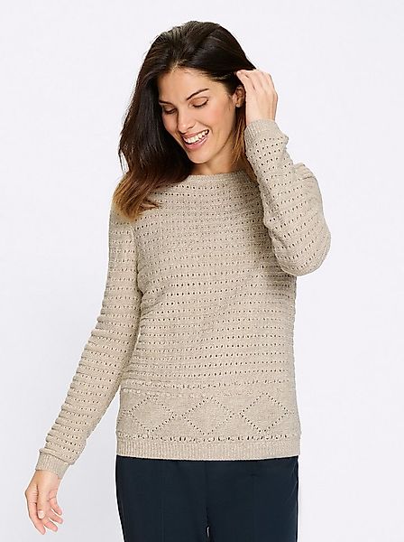 Sieh an! Strickpullover Ajourpullover . günstig online kaufen