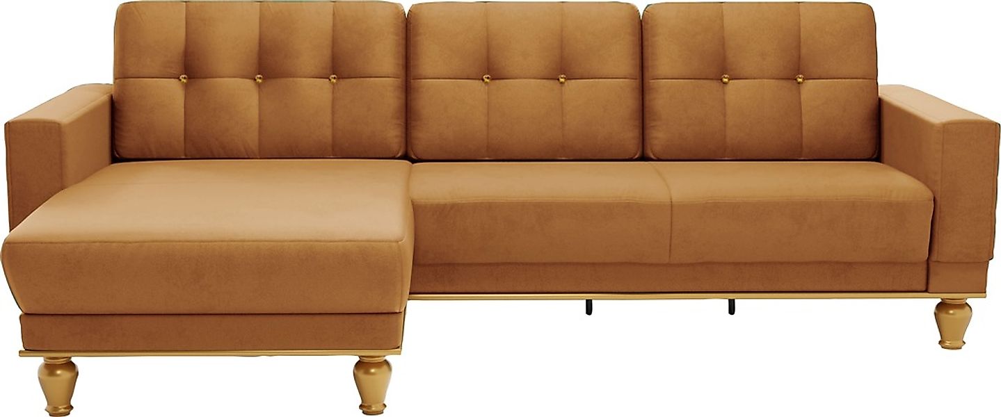 sit&more Ecksofa »Orient 5 L-Form«, mit Strass-Stein, wahlweise mit Bettfun günstig online kaufen