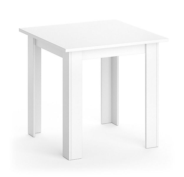 Vicco Esstisch Karlos, Weiß, 80 x 80 cm günstig online kaufen