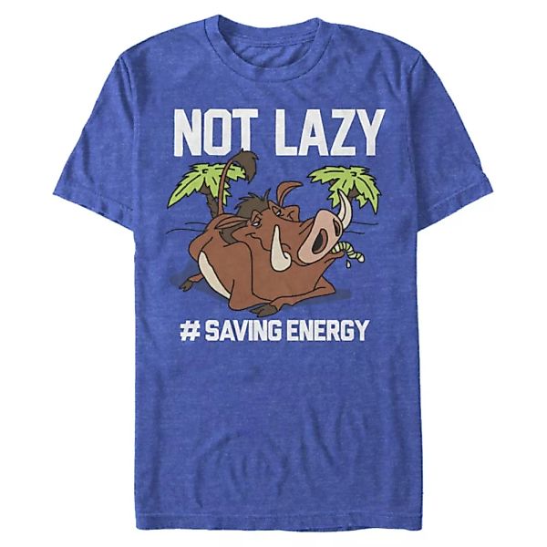 Disney - Der König der Löwen - Pumbaa Not Lazy - Männer T-Shirt günstig online kaufen