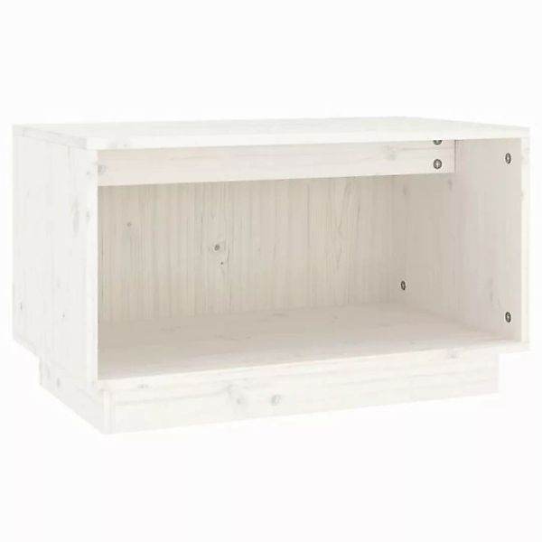 vidaXL TV-Schrank TV-Schrank Weiß 60x35x35 cm Massivholz Kiefer (1-St) günstig online kaufen