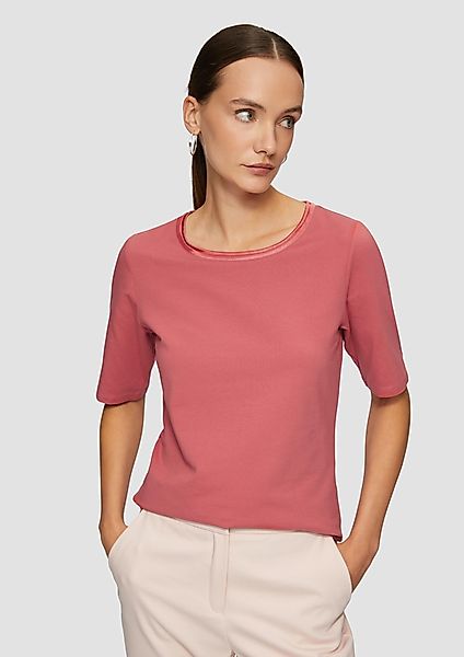s.Oliver BLACK LABEL Kurzarmshirt T-Shirt aus günstig online kaufen