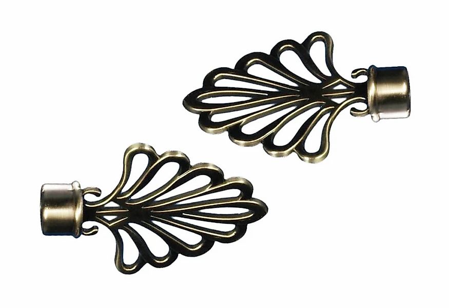 Liedeco Gardinenstangen-Endstück "Fächer" für Gardinenstangen Ø 16 mm günstig online kaufen