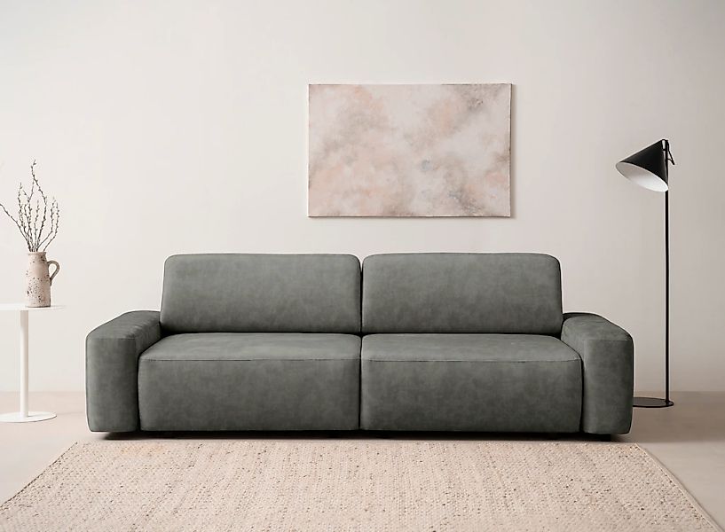 INOSIGN 3-Sitzer "TORGE (257cm), Sofa,Schlafsofa in Cord, Samtvelours, Stru günstig online kaufen