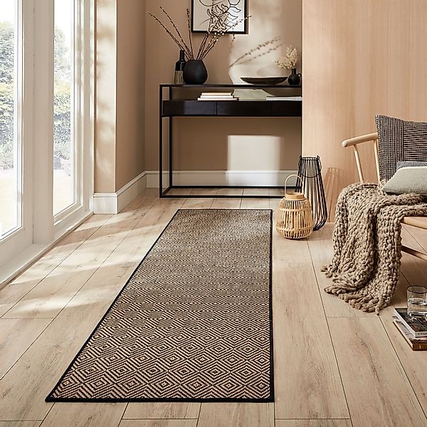FLAIR RUGS Teppich "Jute Diamond, handgewebt, Handweb Teppiche" rechteckig günstig online kaufen