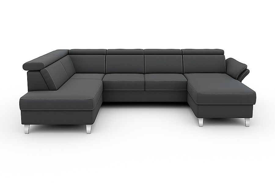 sit&more "Vincenzo U-Form" inklusive Kopfteilverstellung, wahlweise mit Bet günstig online kaufen