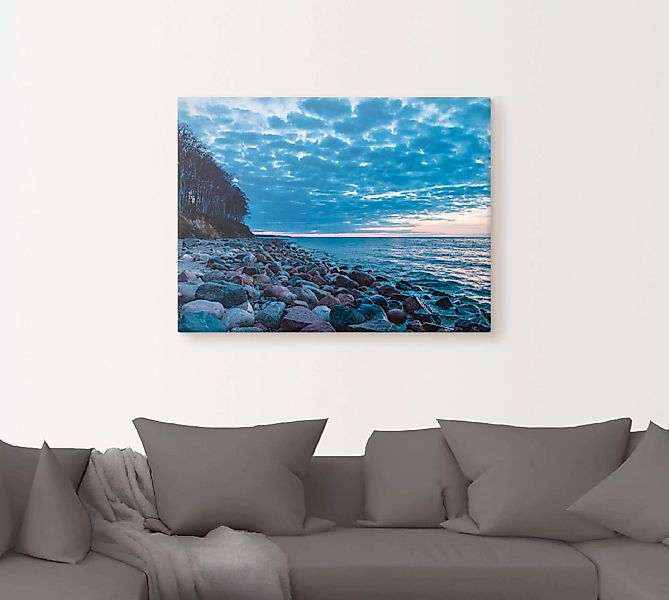 Artland Wandbild "Steine an der Küste der Ostsee", Küste, (1 St.), als Lein günstig online kaufen