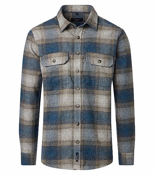 CASAMODA Langarmhemd "CASAMODA Hemdjacke kariert" günstig online kaufen