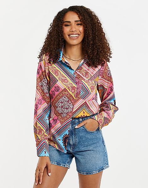 Threadbare Blusentop THBSanasa (1-tlg) schöner Print günstig online kaufen
