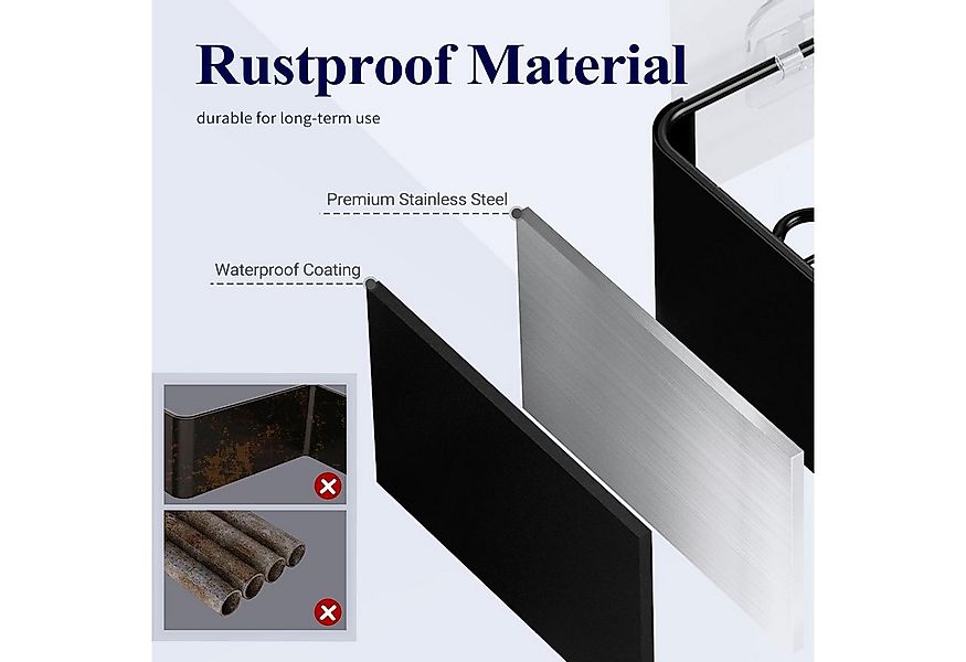 POPOLIC Duschablage 2 Stück rostfreie Badezimmer Organizer,Duschkorb ohne B günstig online kaufen