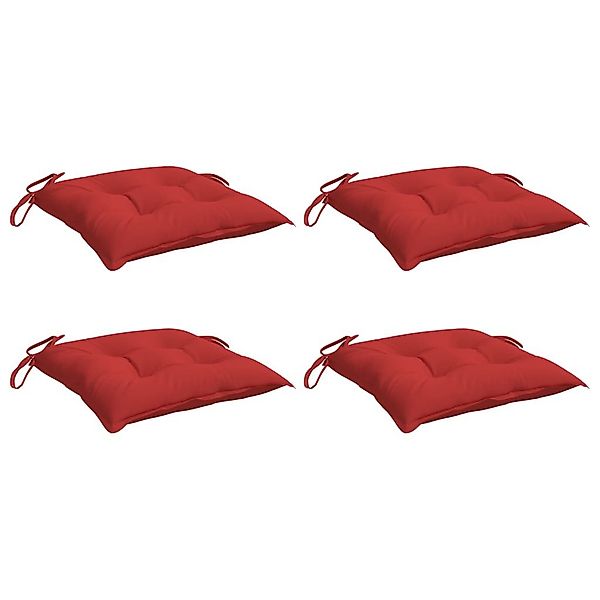 vidaXL Sitzauflage Palettenkissen 4 Stk. Rot günstig online kaufen