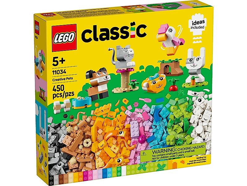 LEGO® LEGO® Classic 11034 Kreative Tiere Konstruktionsspielsteine, (450 St) günstig online kaufen