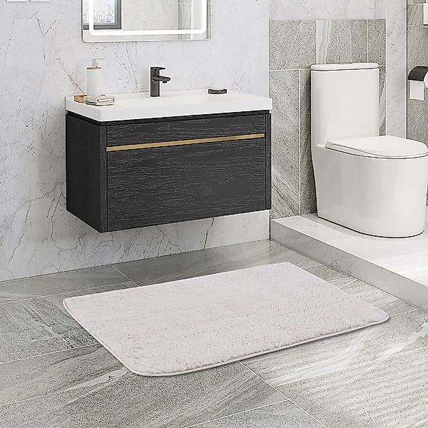 Simurq Badematte Rutschfest und Waschbar - Weicher Badteppich mit Hoher Sau günstig online kaufen