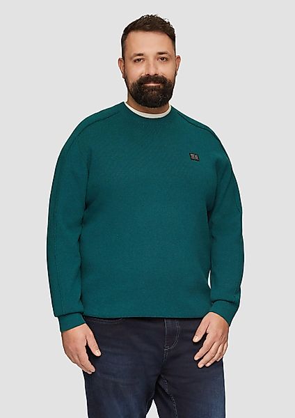 s.Oliver Longpullover Strickpullover Strickpullover mit Nahtdetails günstig online kaufen