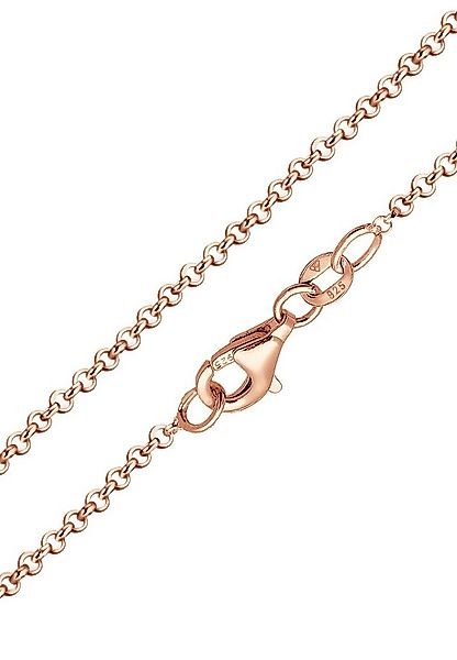 Nenalina Kette ohne Anhänger Damen Erbskette Basic 925 Silber rosévergoldet günstig online kaufen