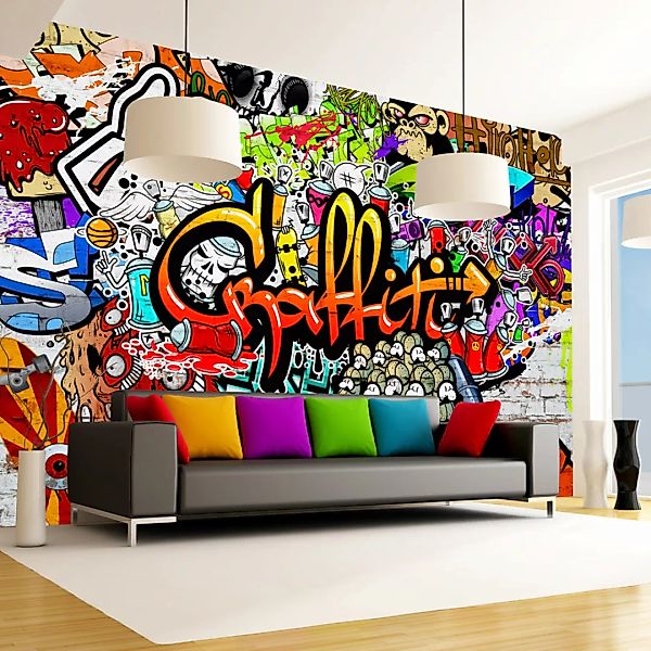 Fototapete - Colorful Graffiti günstig online kaufen