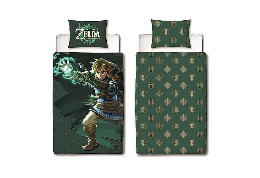 Familando Jugendbettwäsche Zelda "Tears of the Kingdom" 135x200 + 80x80 cm günstig online kaufen