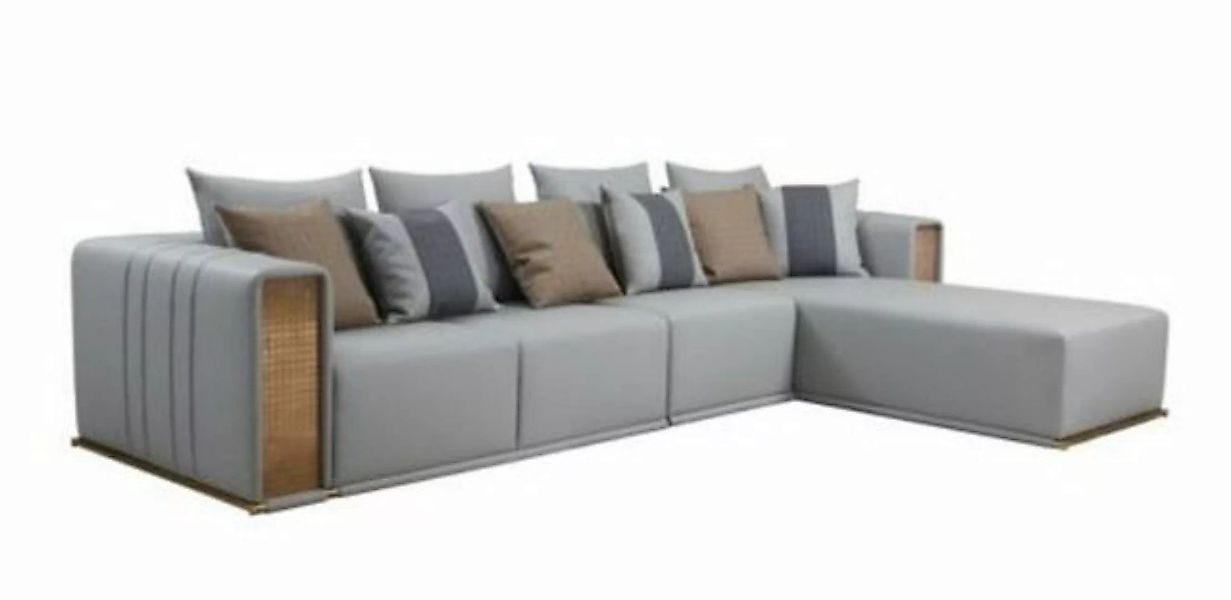 JVmoebel Ecksofa, Ecksofa Leder L-Form Wohnlandschaft Couch Eckgarnitur Pol günstig online kaufen