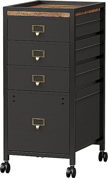 GarveeMore Aktenschrank Aktenschrank mit 2/4 Schubladen, mobiler Aktenschra günstig online kaufen