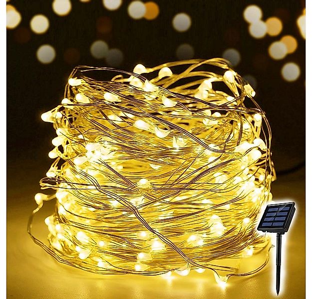Salcar LED Solarleuchte 10m/20m LED Solar Lichterkette Solarleuchten Außen, günstig online kaufen