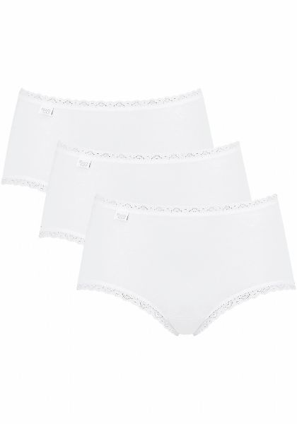 sloggi Midislip "24/7 Cotton Lace Midi C3P", (3er Pack), mit zarter Spitze, günstig online kaufen