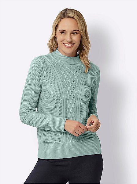 Sieh an! Strickpullover Stehkragenpullover . günstig online kaufen