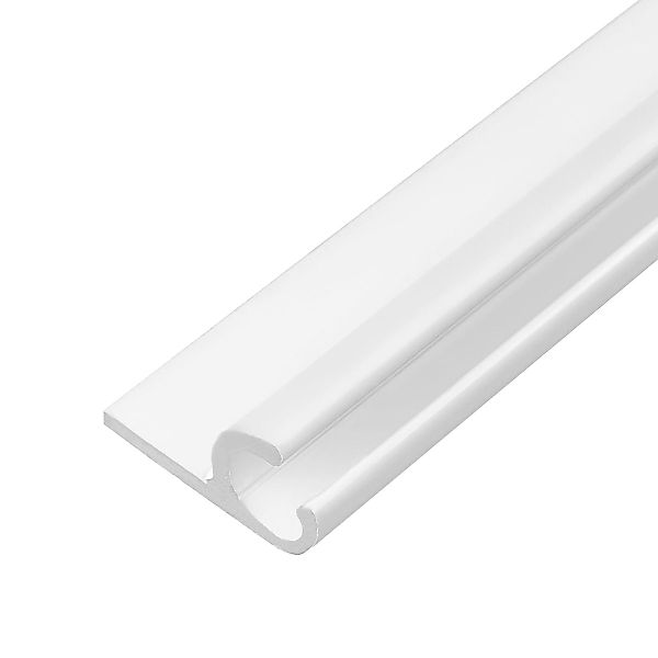 LYSEL® U-Laufschiene Kederschiene Aluminium weiß für günstig online kaufen