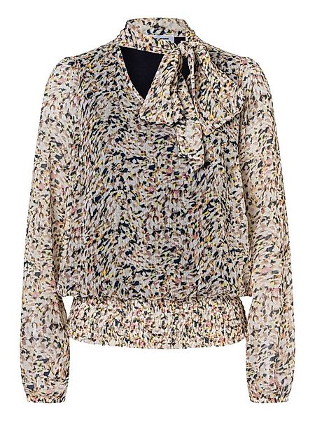 MORE&MORE Klassische Bluse bedruckte Chiffonbluse mit Schluppe günstig online kaufen