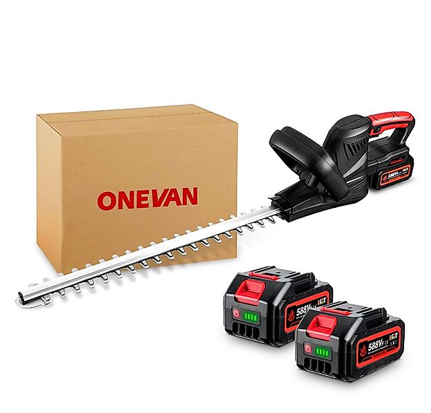 ONEVAN Akku-Heckenschere Bürstenlose Grasschere & Strauchschere, 2x 4.0Ah, günstig online kaufen